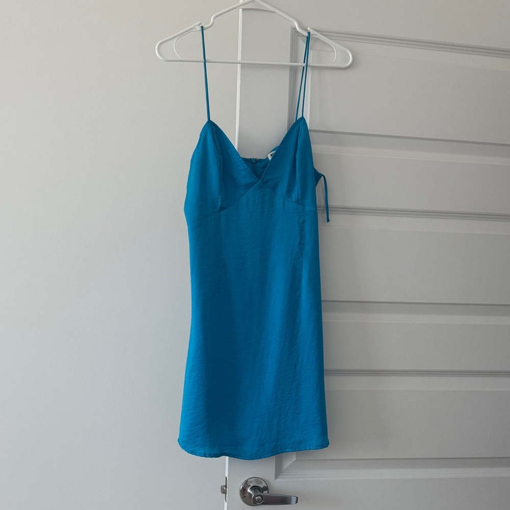 Wild Honey Blue Mini Dress